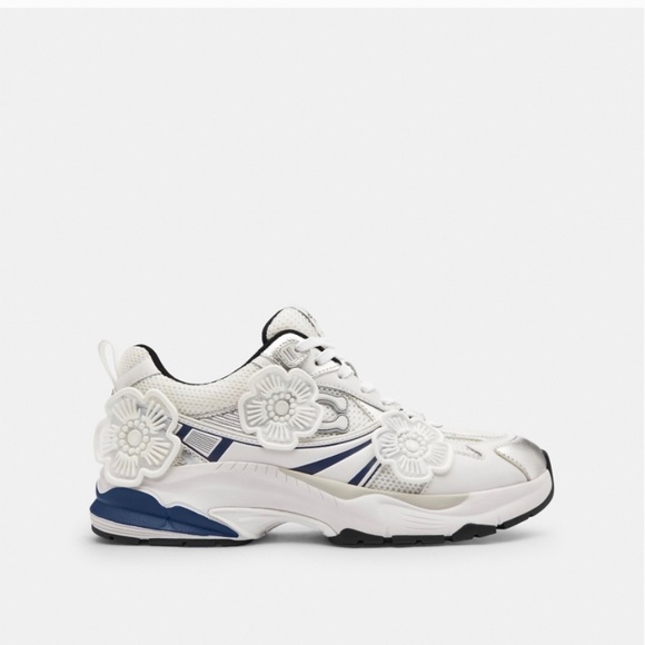 Coach Mesh Sneaker With Tea Rose Size 7 NEW - Picture 2 of 7